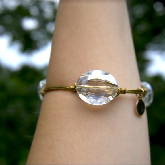 Bourbon & Bowties | Clear Crystal Chunky Bangle - Picture 6 of 8